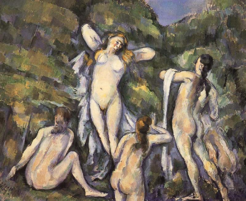 Paul Cezanne Bath four women who
